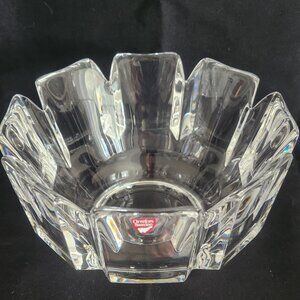 Orrefors Sweden Crystal Corona Bowl